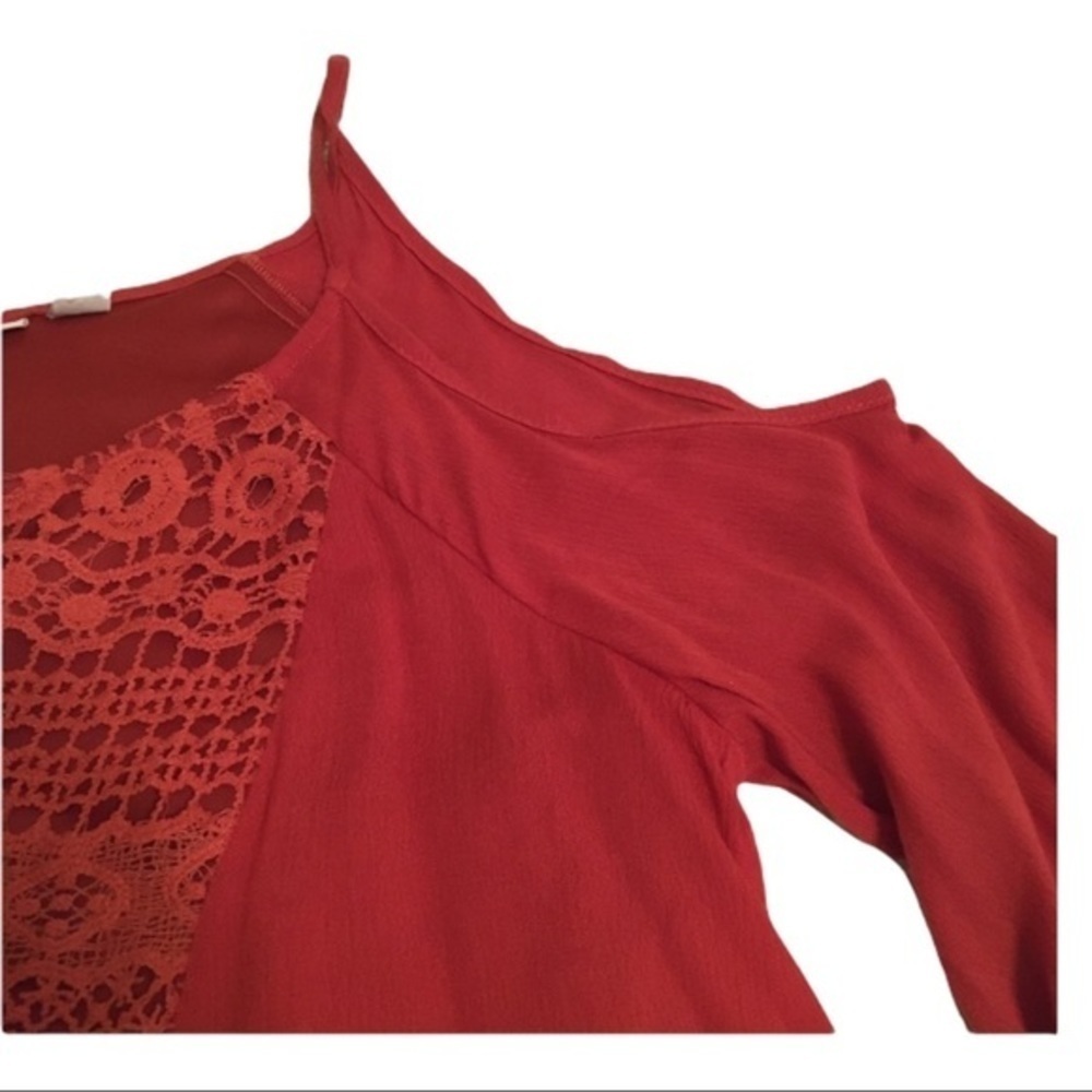 NY&C Red Orange Boho Style Dress - Picture 6 of 9